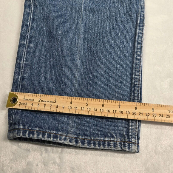 Levi's Vintage 501 Jeans Mens 36x32 Y2K Blue Button Fly Made in Mexico (34x30.5) - Picture 8 of 10